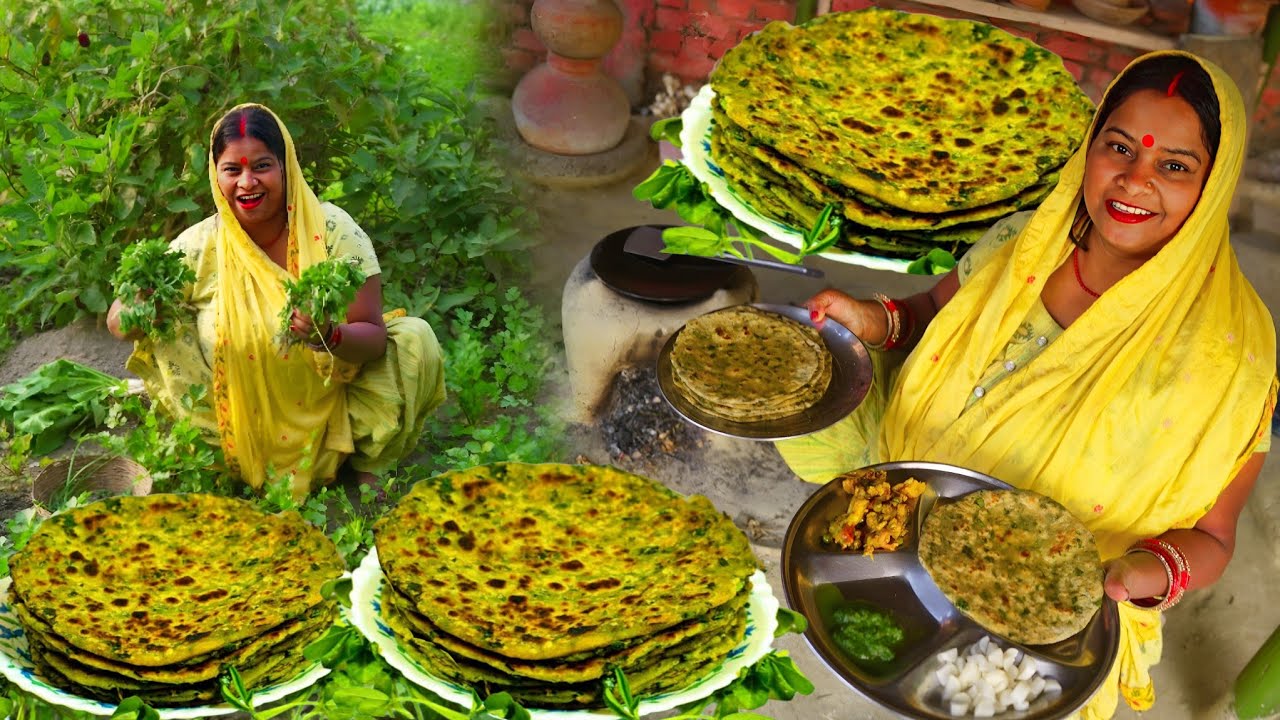 मेथी का पराठा - मेथी पराठा बनाने का नया और आसान तरीका - Eating methi paratha -Maithe Paratha Recipe