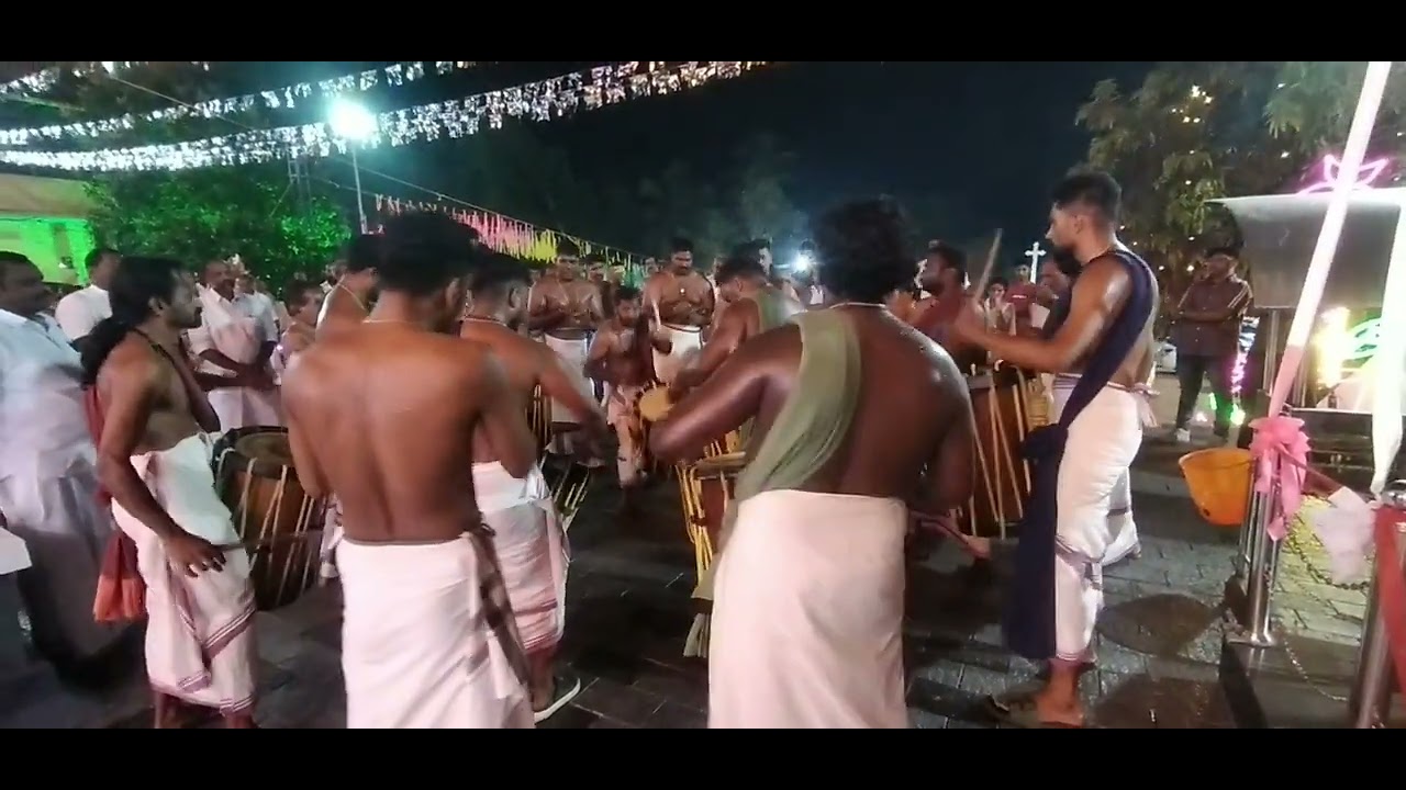 ചെണ്ടമേളം orthodox church puthuvely #aibelvlogs 