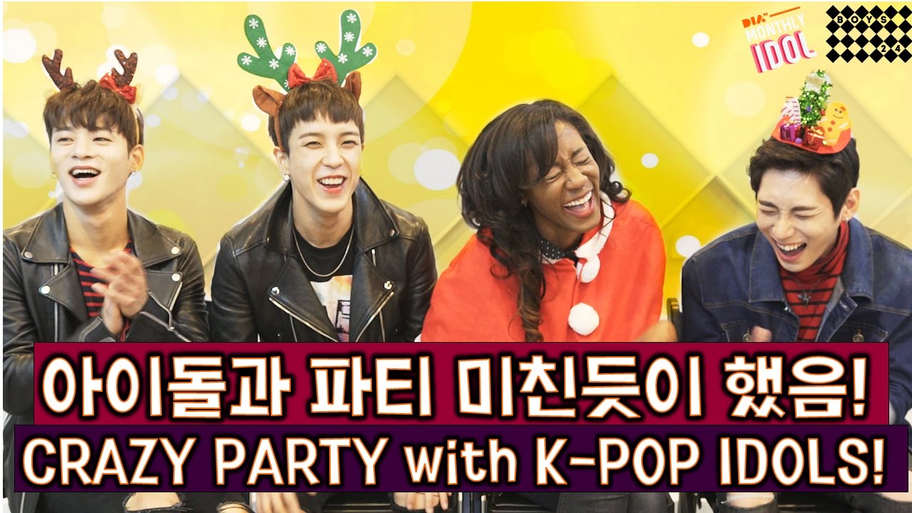 파티 미친듯이 하는 법! 아이돌 소년24와 함께! (로운, 홍인, 아이젝, 휘트니!) | Party with K-pop Idols BOYS24 (Monthly Idol)