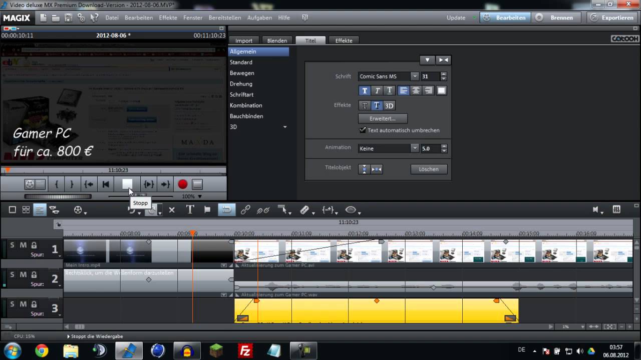 Magix Video Deluxe MX Premium - Tutorial - Grundkenntnisse [Deutsch] [HD] [Nils]