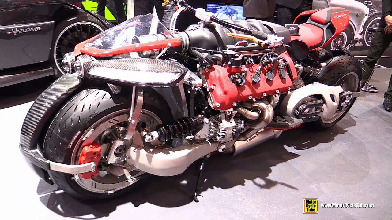 2016 Lazareth LM847 4-Wheels Bike with Maserati V8 Engine - Walkaround - 2016 Geneva Motor Show