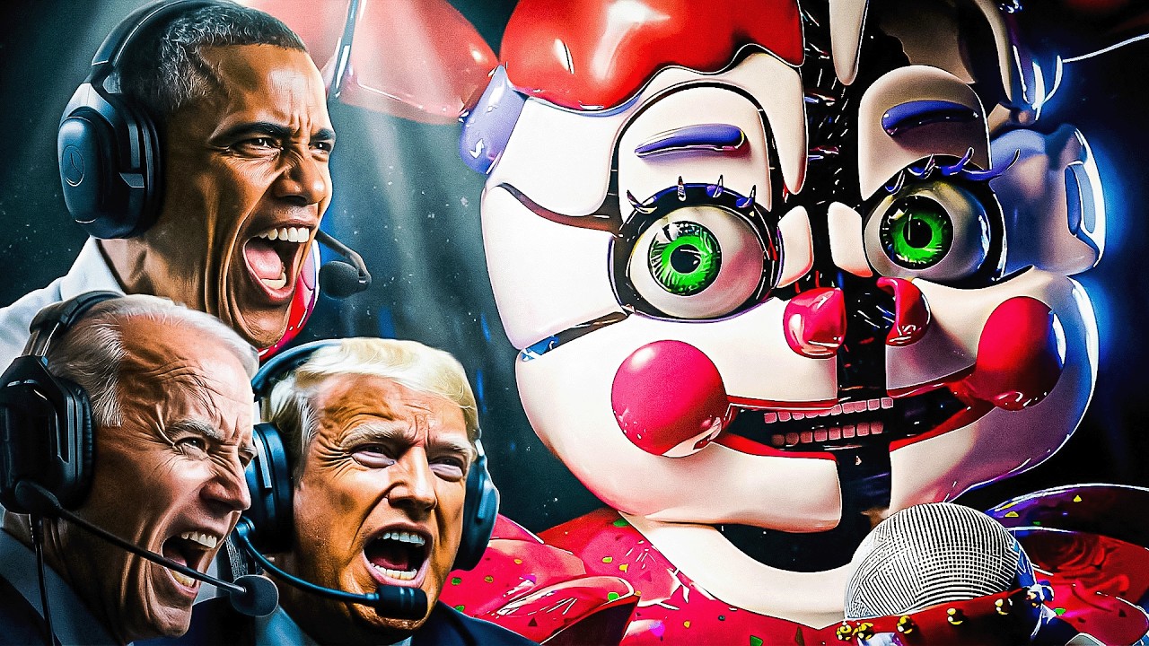 US Presidents Play Five Nights at Freddy's Sister Location (FNAF SL) FULL SERIES