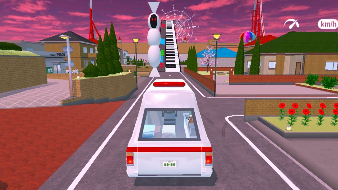 Pocong penjaga Tanjakan Piano 😱 sakura school simulator