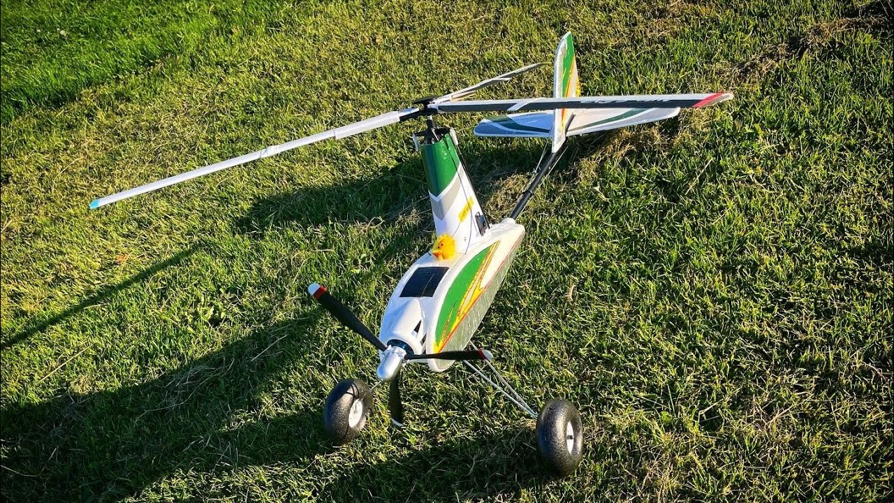Modified Durafly G2 V2 autogyro flight