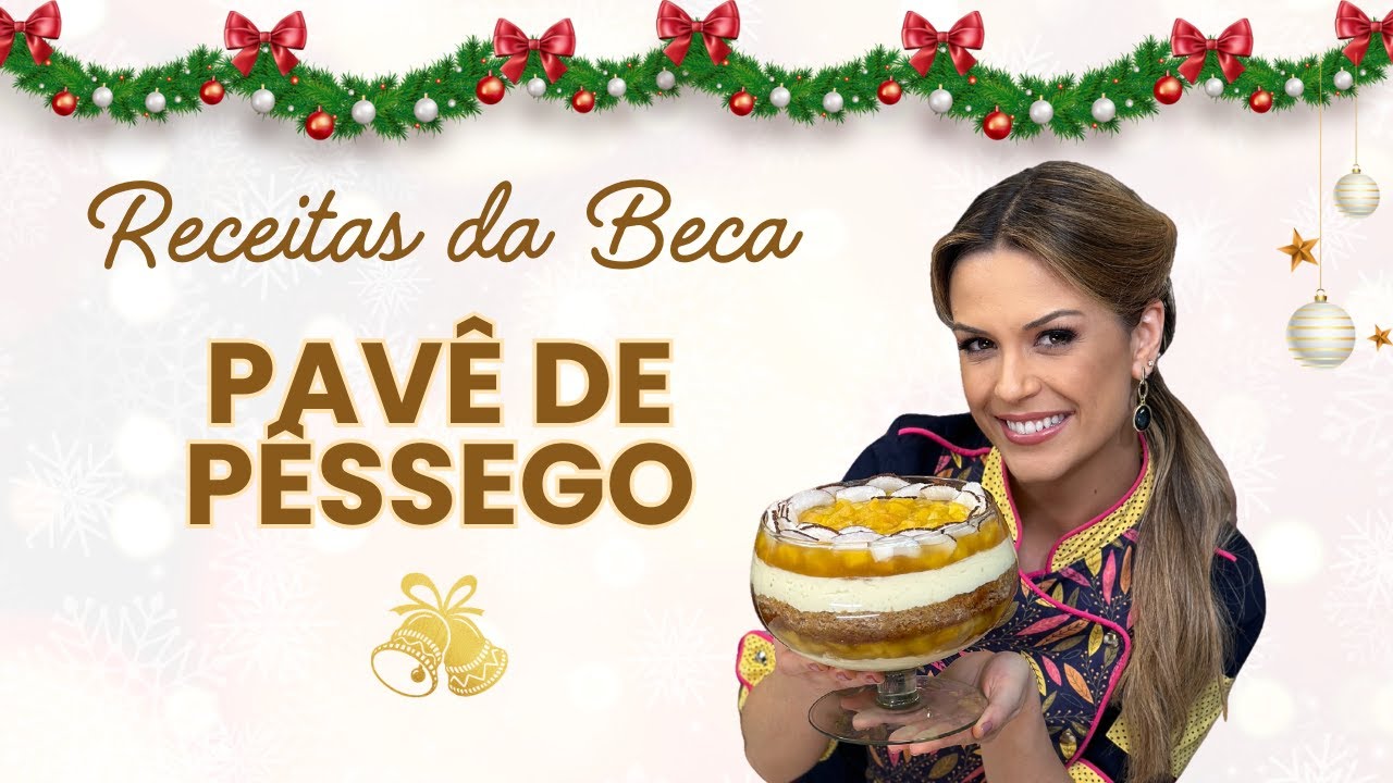A melhor sobremesa de Natal: Pavê de pêssego