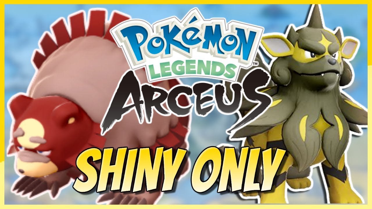 Beating Pokémon Legends Arceus using ONLY SHINY Pokémon