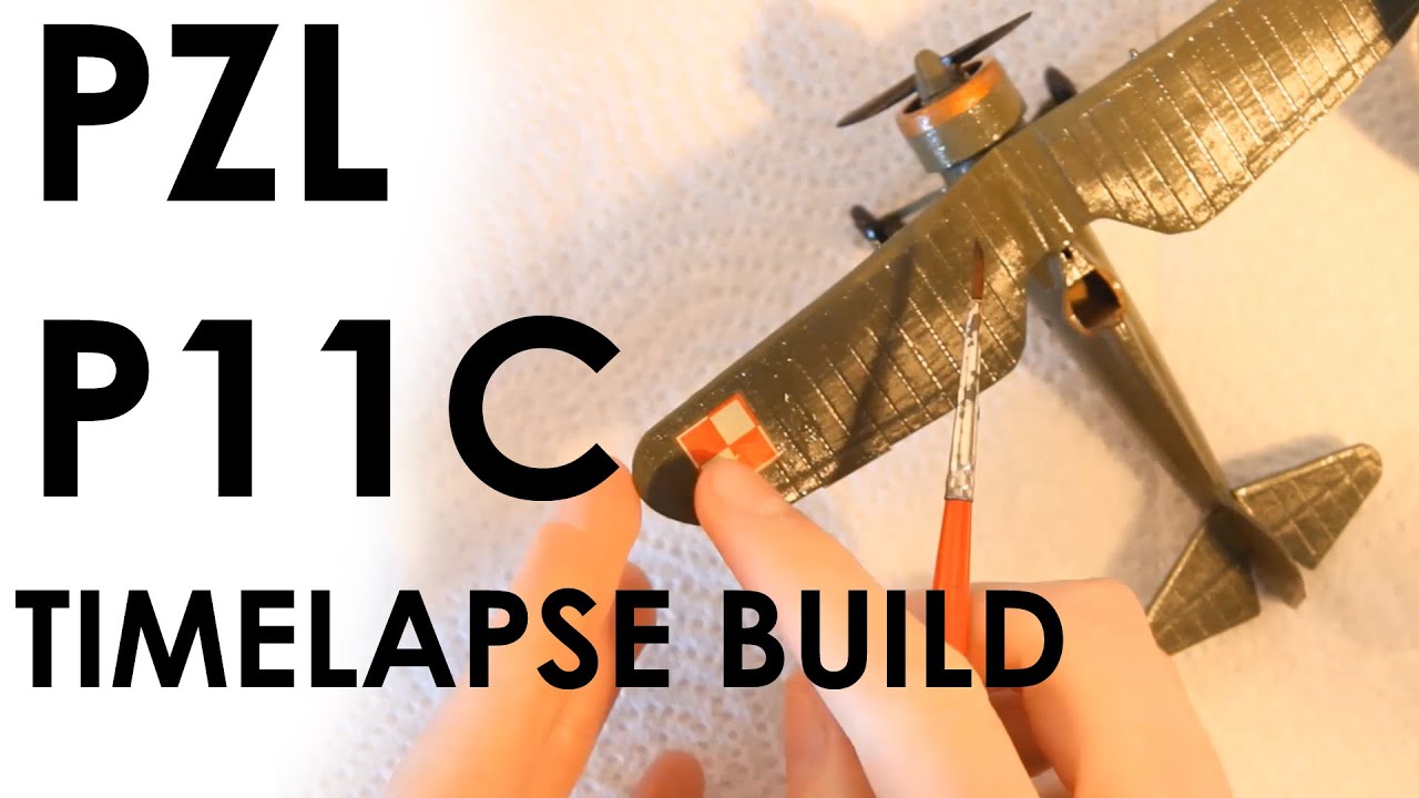 Revell PZL P11c Timelapse Build - Model Aircraft