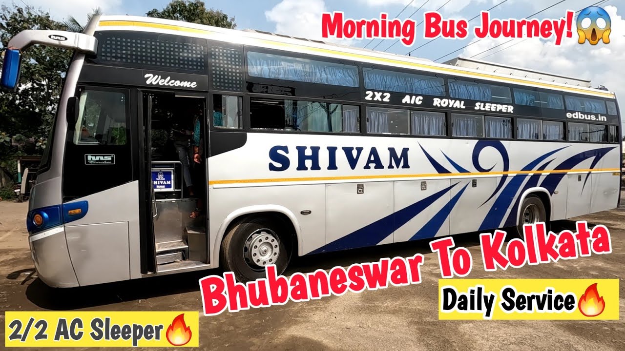 Bhubaneswar To Kolkata AC Bus Journey | Bhubaneswar To Kolkata by Bus | Traveling 2 day |