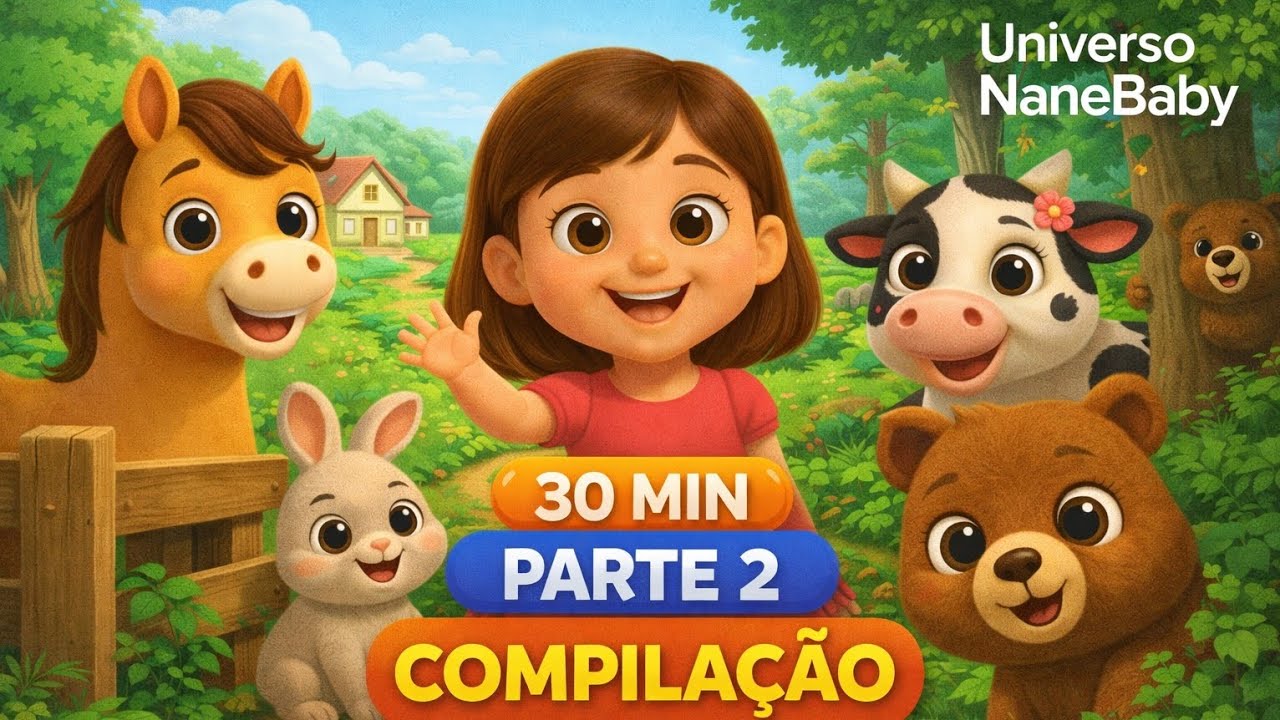 Compilação Infantil Parte 2 | Aventuras Divertidas na Fazenda e na Floresta 🌿🐮 | Universo NaneBaby