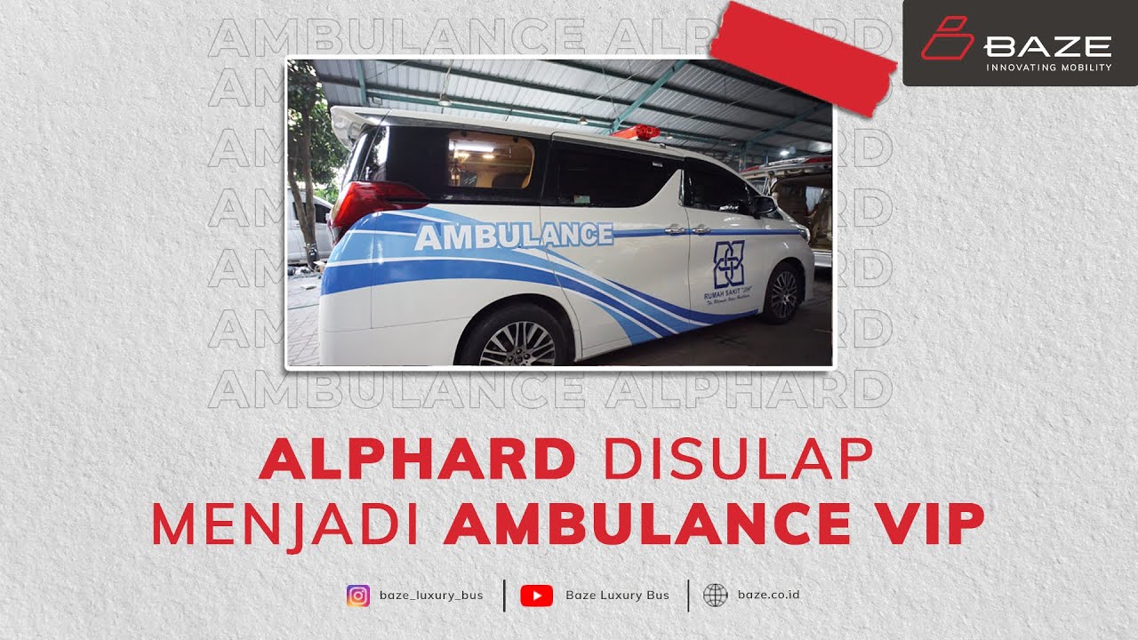 Alphard disulap menjadi Ambulance VVIP
