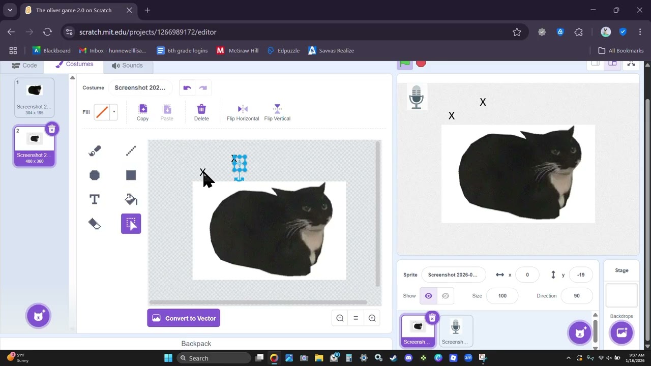 Making a game in scratch pt1