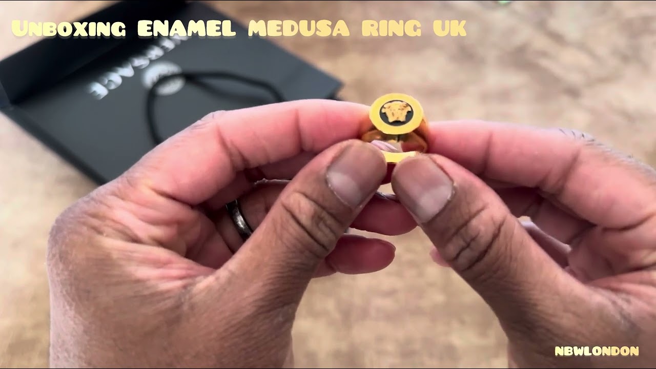 VERSACE ENAMEL MEDUSA RING Unboxing UK 🇬🇧