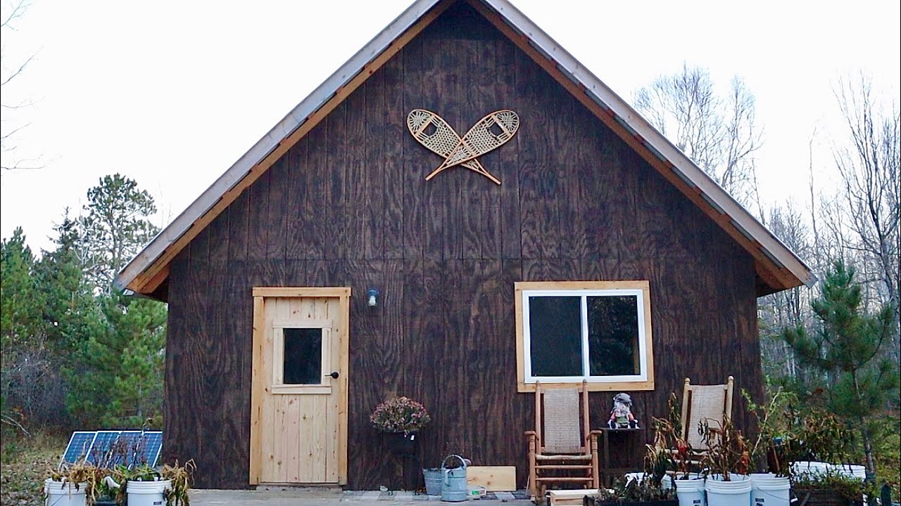 Building A Simple Rustic Wooden Door: Prepping For Winter At Our Self Built Cabin