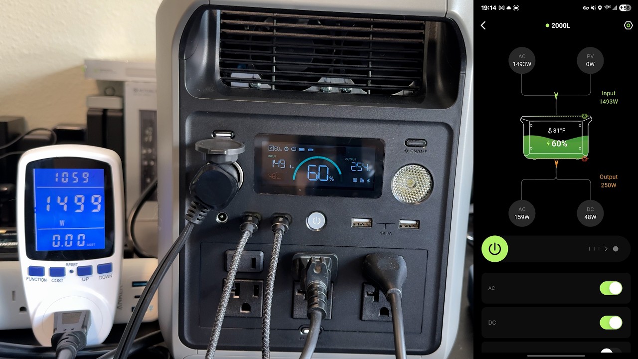 Dabbsson 2000L Portable Power Station 2kWh 2200W (Surge 4400W)