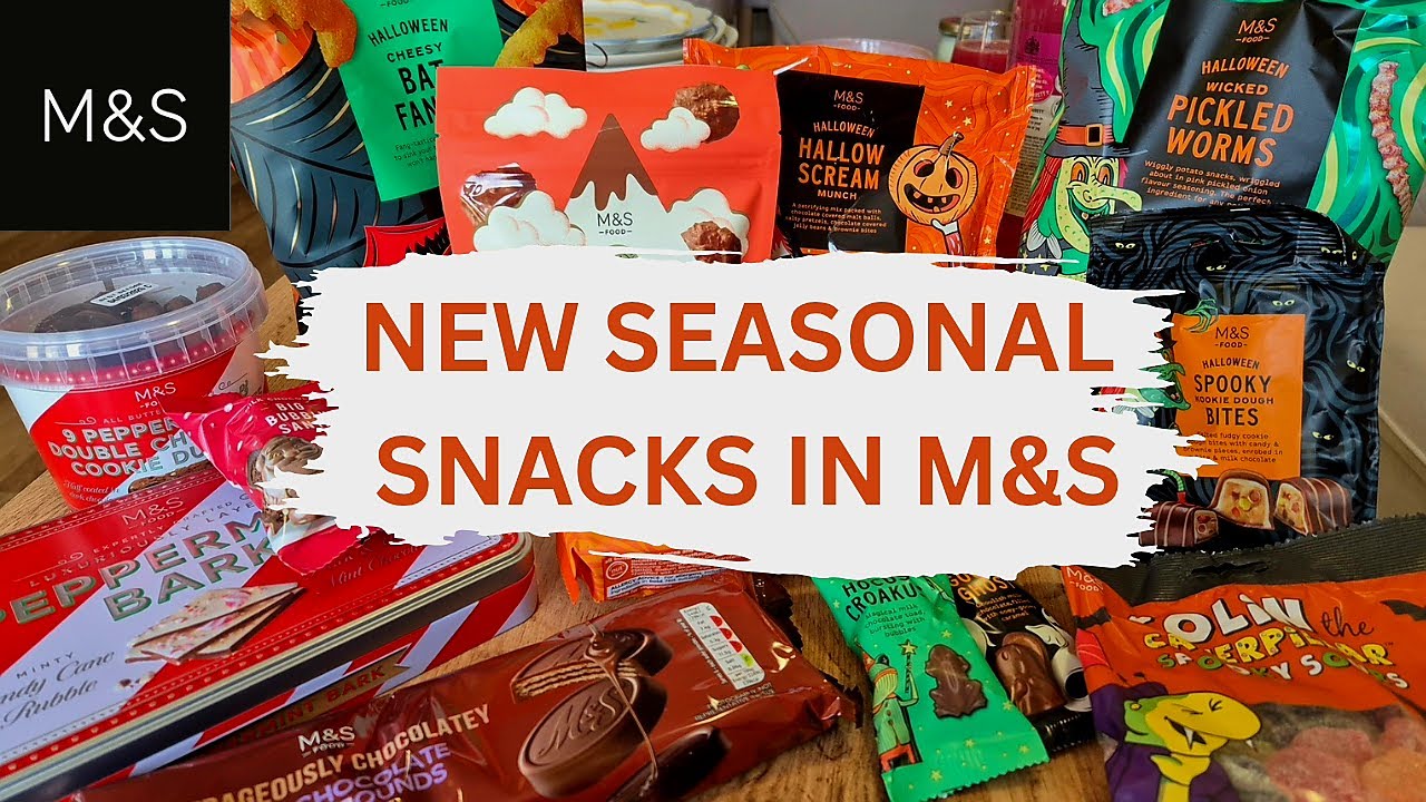 🍂 NEW IN SEASONAL SNACKS AT MARKS & SPENCERS 🍂
