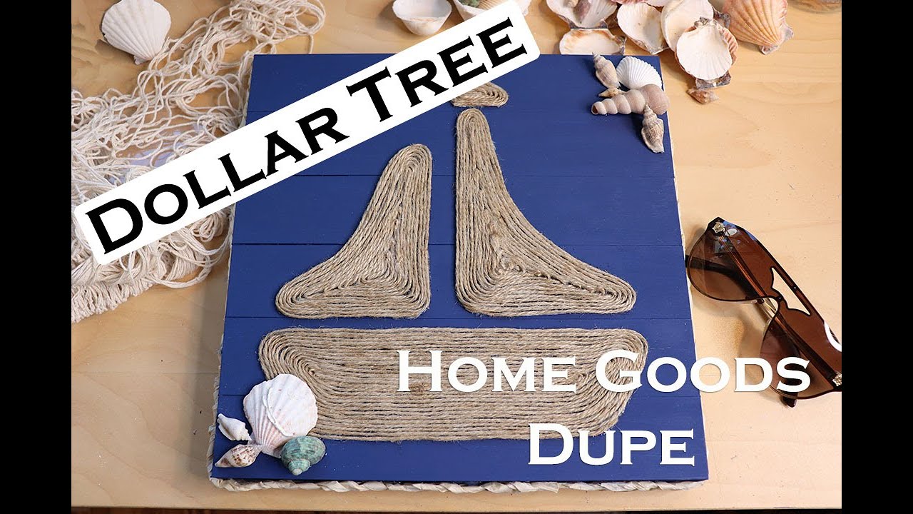 Nautical Decor - Dollar Tree Coastal Decor DIY - Beach Decor Idea
