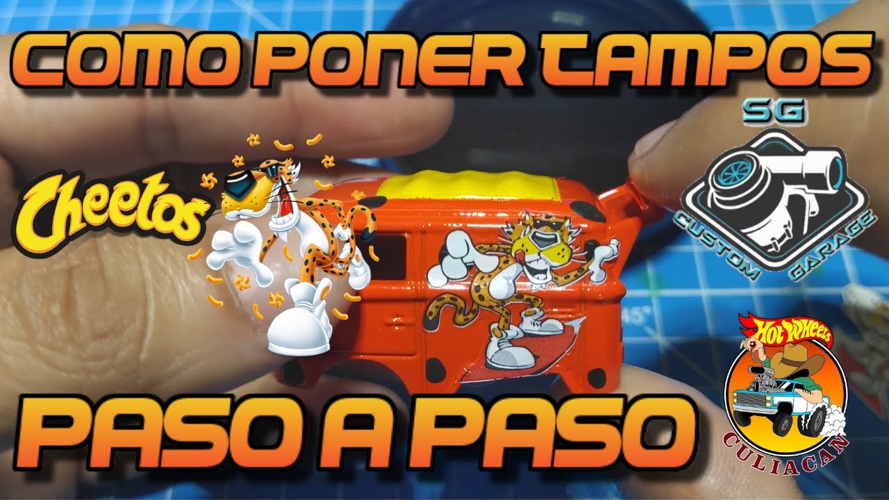 Como Poner Tampos ( Decals )/ Kool Kombi Cheetos/ Como Aplicar Tampos