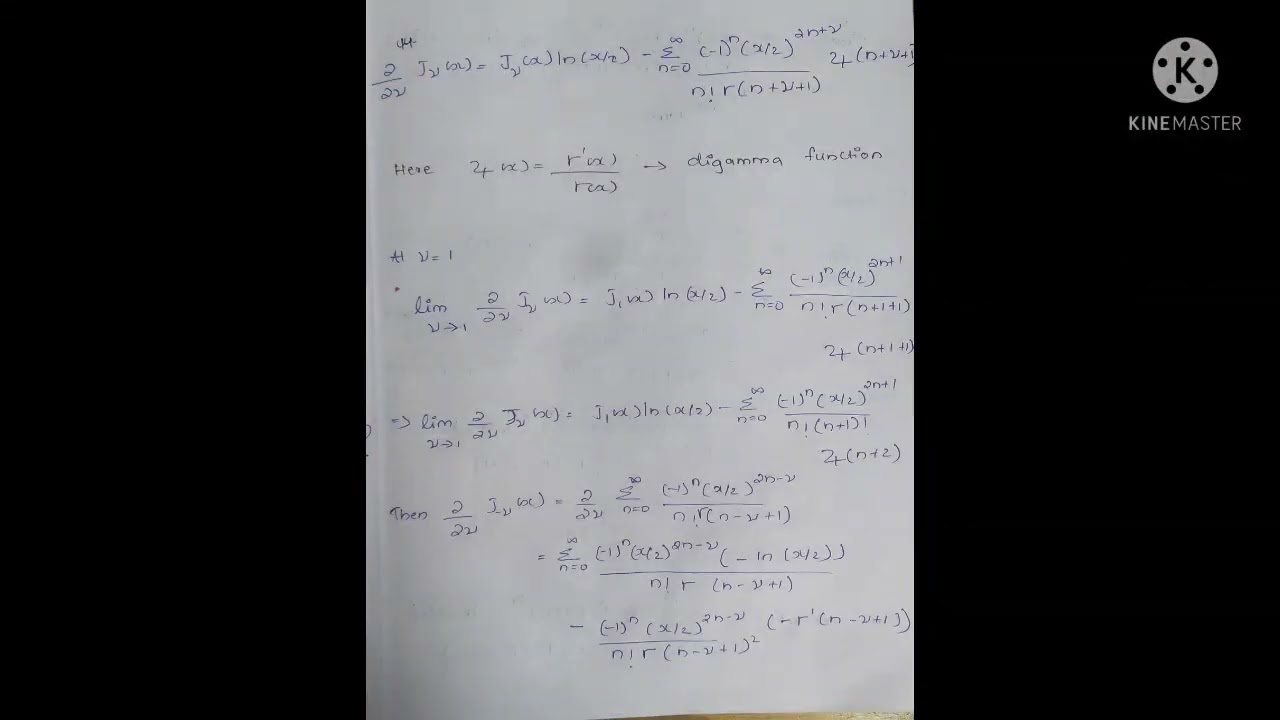 Neumann's Function - Bessel's function of second kind