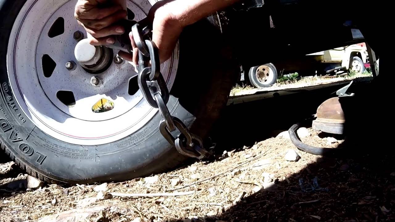 Best Lock For a Trailer Camper RV Security Chain Can't Be Cut With Bolt Cutters Pick Proof