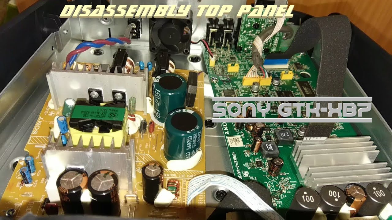 Sony GTK-XB7 - Disassembly Top panel 🔨🔩🔧
