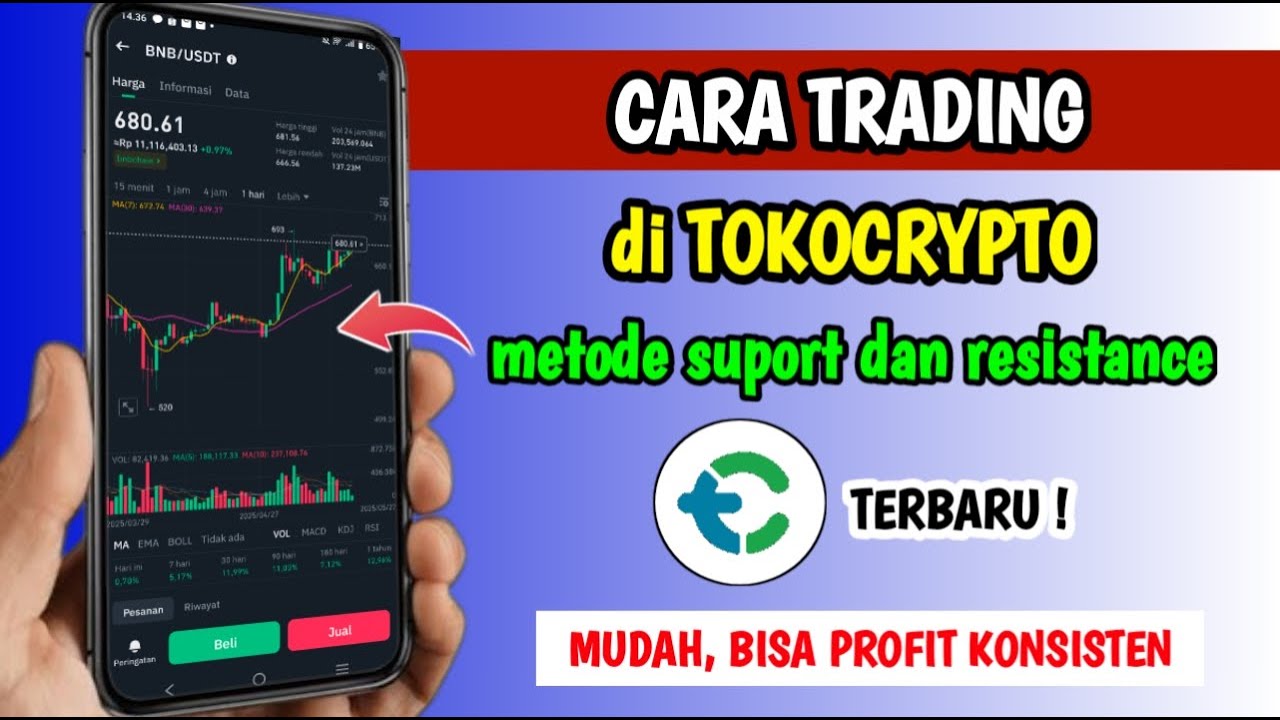 Cara Trading Crypto Bagi Pemula Metode Support | Cara Trading di Tokocrypto