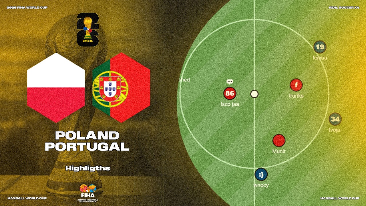 🇵🇱 POLAND vs PORTUGAL 🇵🇹 I HAXBALL WORLD CUP RSX4 2026 🏆🌍