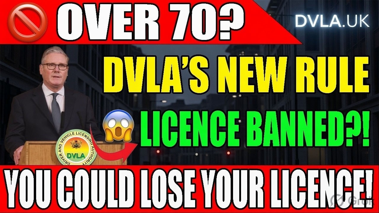 🚨 DVLA BANS ALL DRIVERS OVER 70 FROM TOMORROW!