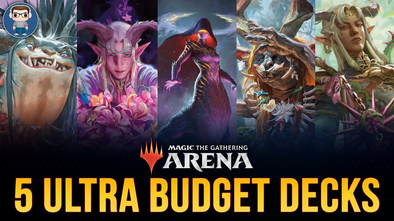 5 NEW SUPER BUDGET Standard Decks with JUST 5 Rares! | MTG Arena