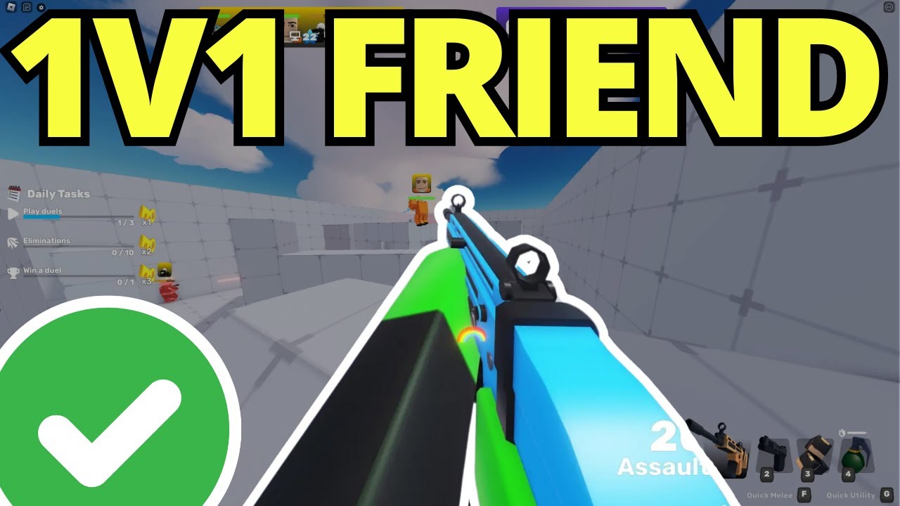 How To 1v1 Your Friend in Roblox Rivals