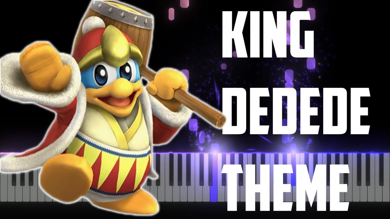 King Dededes Theme - Super Smash Bros Brawl [Piano tutorial] (Sheet Music+MIDI)