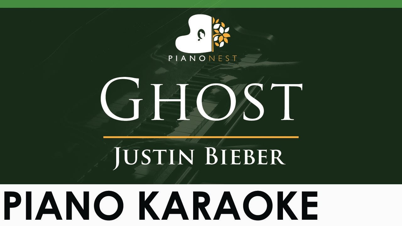 Justin Bieber - Ghost - LOWER Key (Piano Karaoke Instrumental)