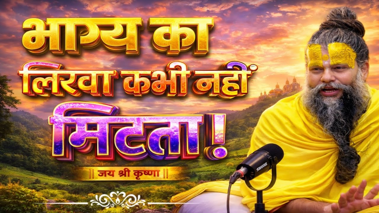 भाग्य का लिखा कभी नहीं मिटता। प्रेमानंद । Premand katha। Premanad maharaj।