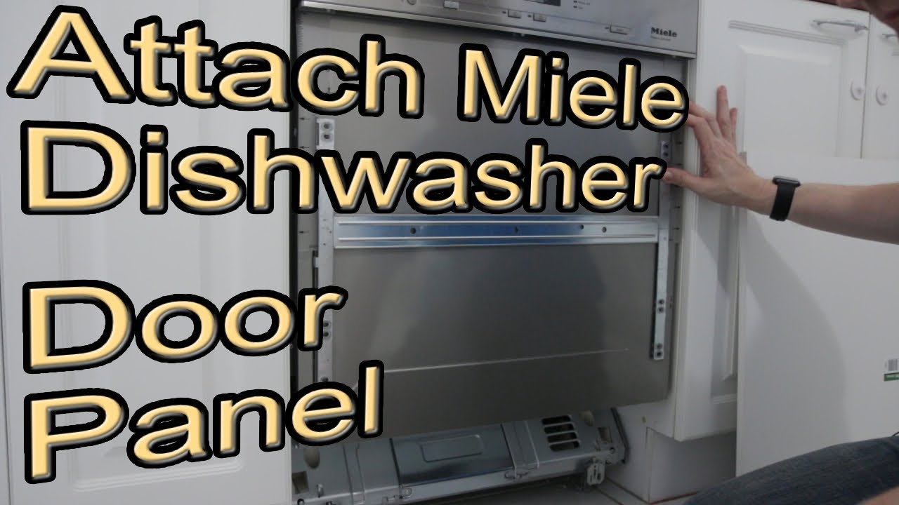 fitting a door/kick panel to our dishwasher (Miele G6620SCi)