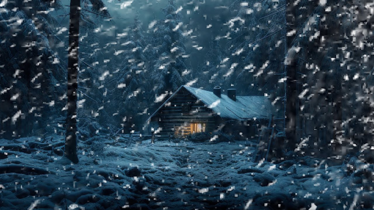 Bruits de blizzard intense et de vent violent pour dormir ⛈ Temp&ecirc;te de neige glaciale 😴