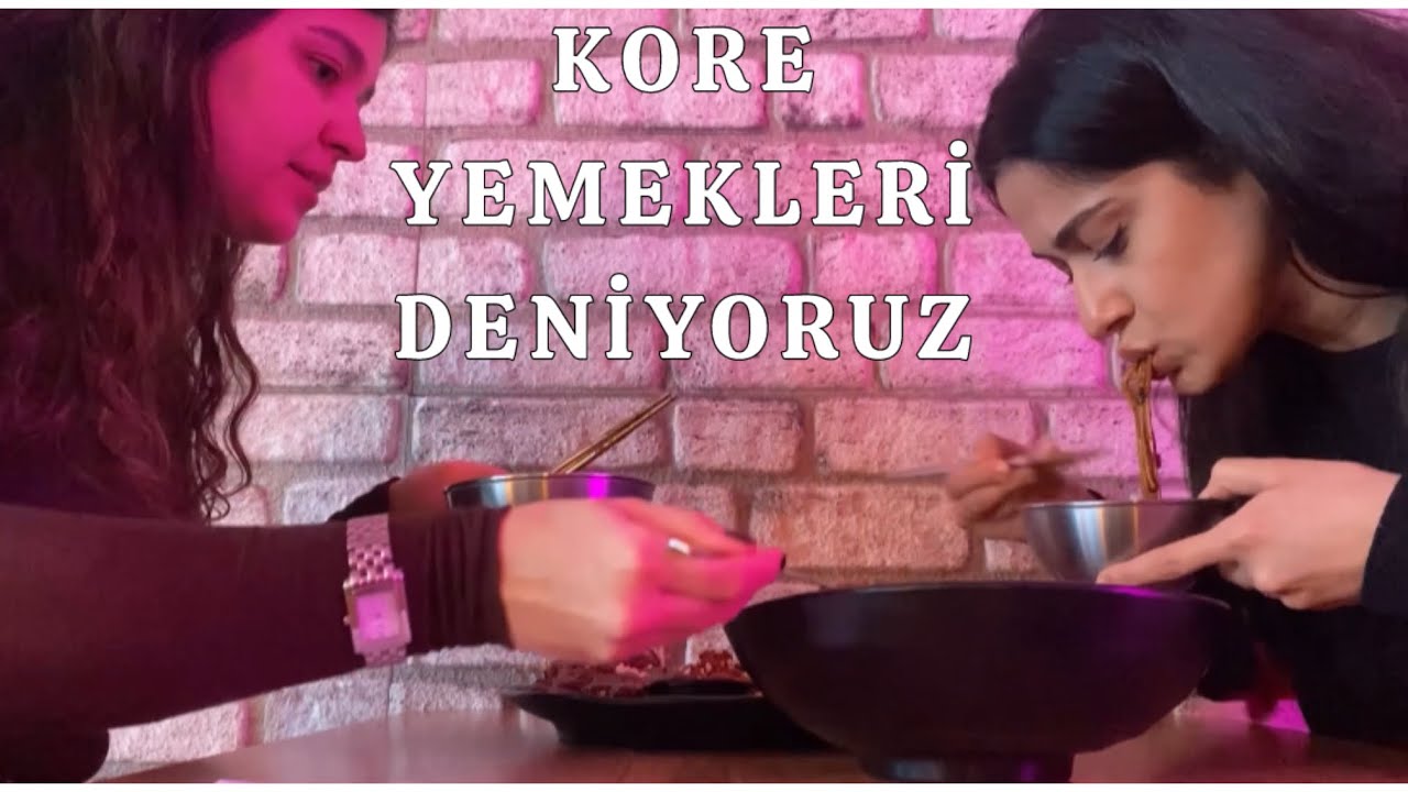 Olmaktan korktuğum yerdeyim , kore yemekleri deniyoruz , Jajangmyeon , Yangyeom soslu tavuk , VLOG