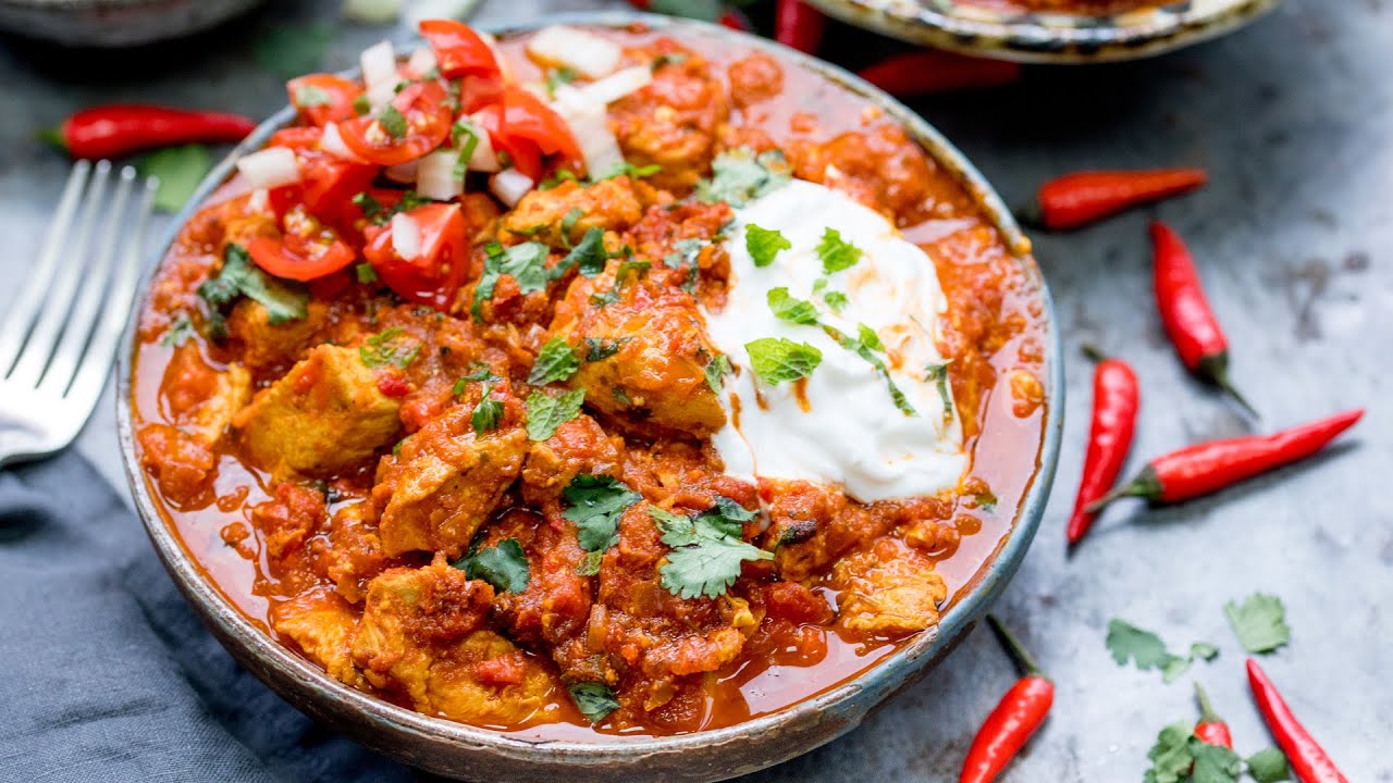 Healthier Slow Cooked Chicken Rogan Josh