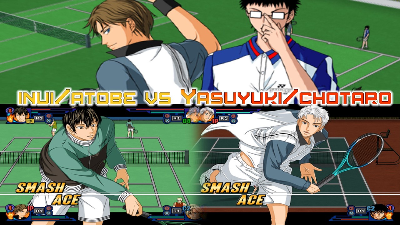Prince of Tennis: Smash Hit! 2 (inui/atobe vs Yasuyuki/chotaro) Doubles Match