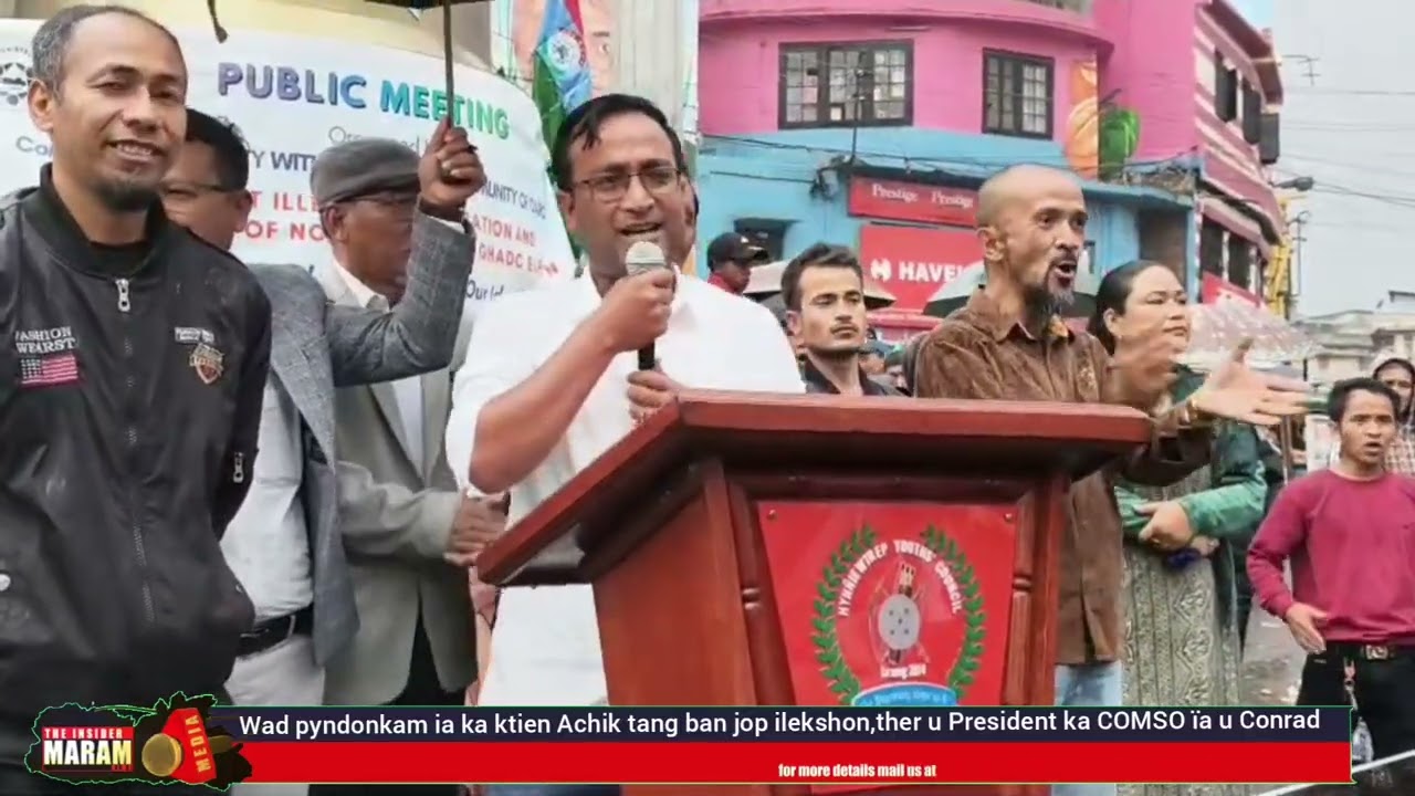 Wad pyndonkam ia ka ktien Achik tang ban jop ilekshon,ther u President ka COMSO ïa u Conrad 