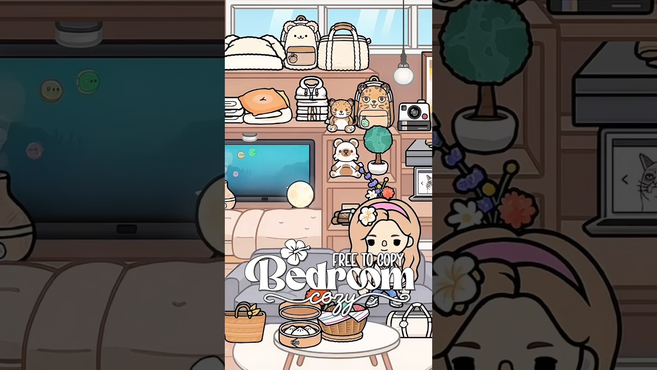 aesthetic cozy brown house design in Toca Boca