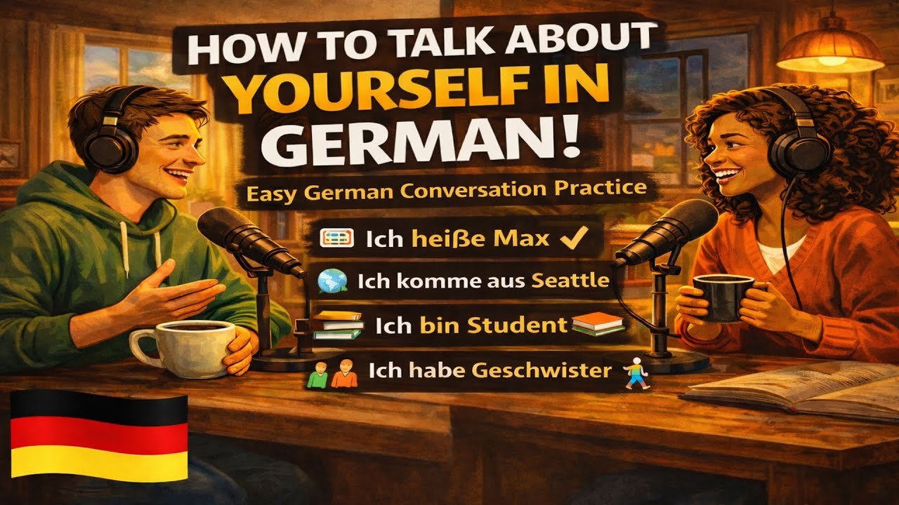 Introduce Yourself in German | Real German Conversation for Beginners | GermanChatsEasy
