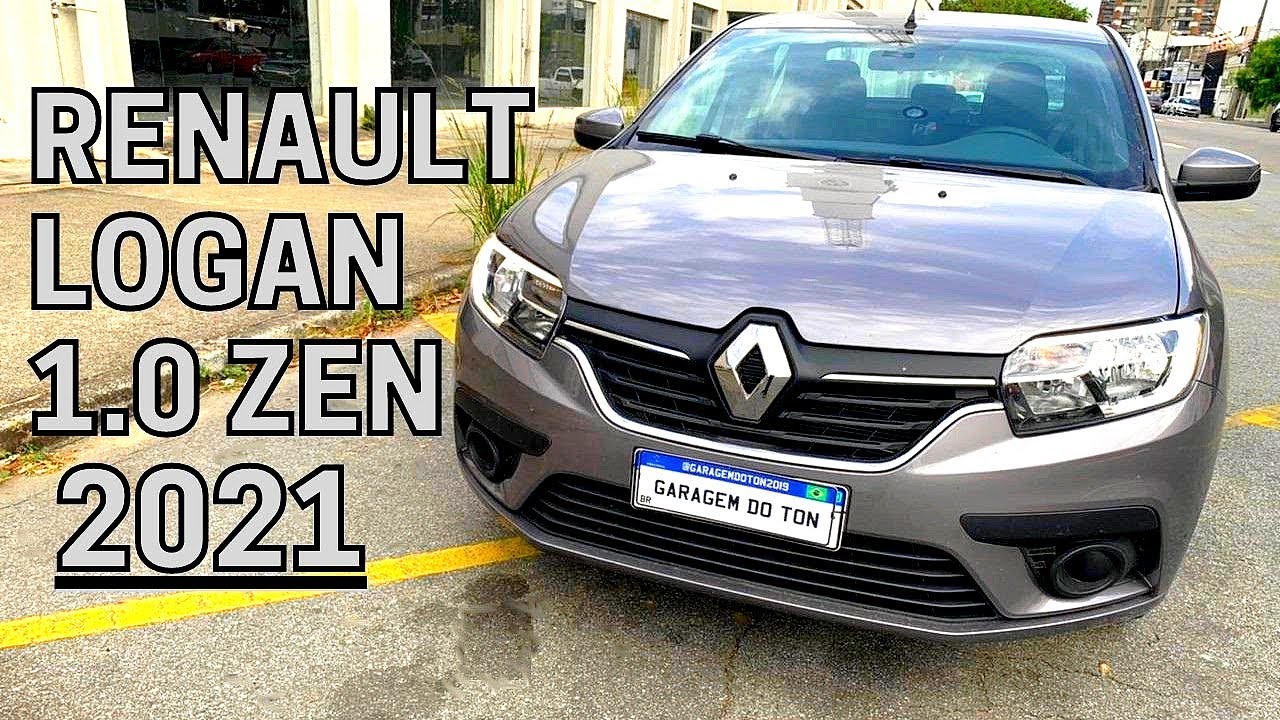 Novo Renault Logan 1.0 Zen 2021 - Boa opção de carro para aplicativo Uber 99 Pop Cabify