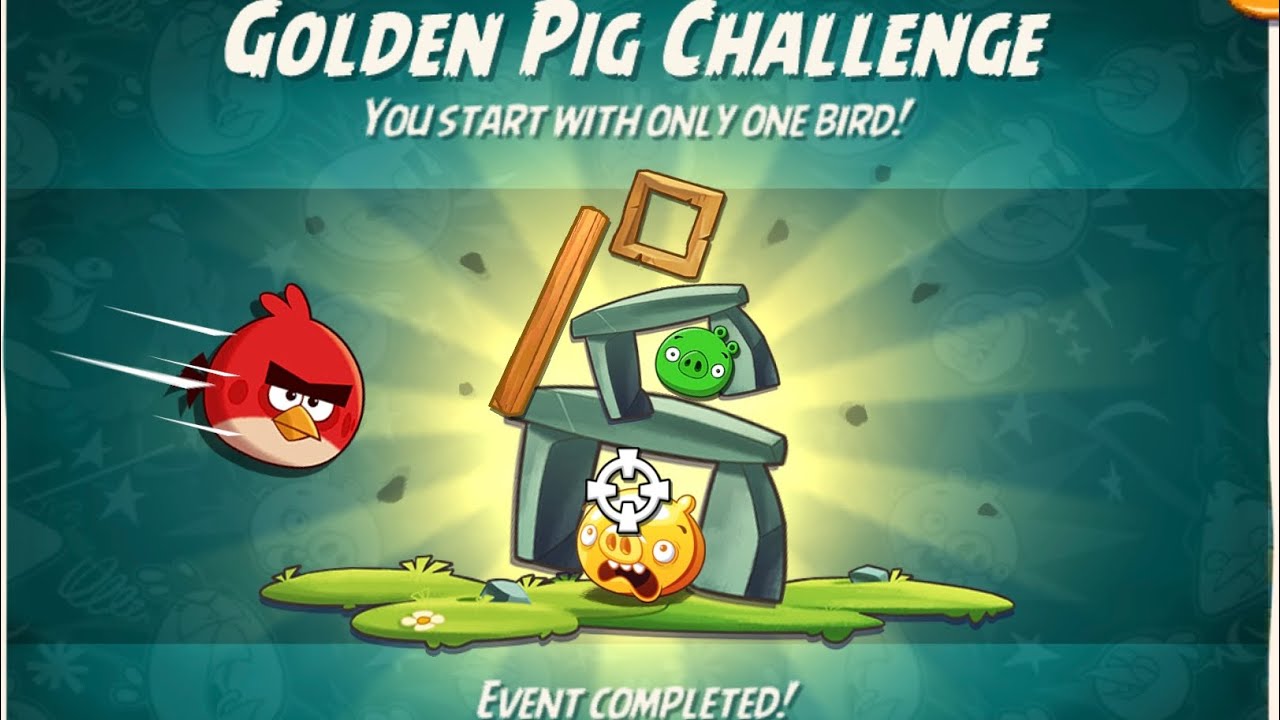 Angry Birds 2 AB2 Golden Pig Challenge - 2024/10/09 (gem free)