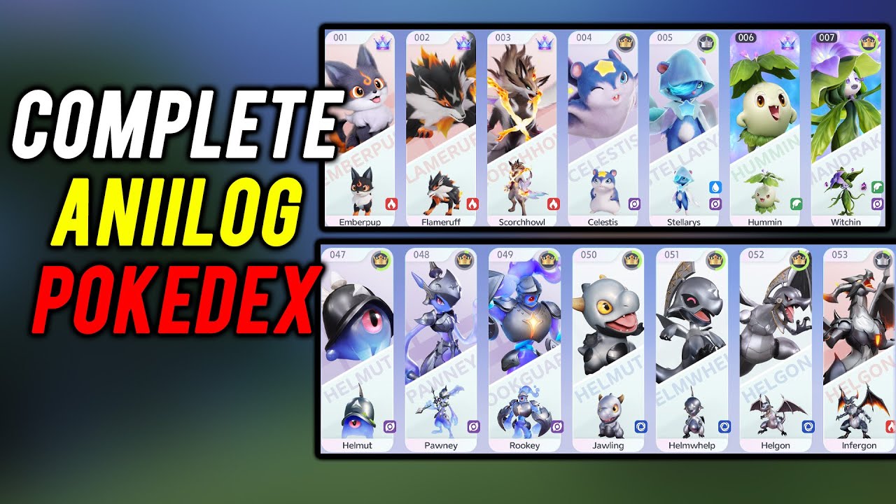 Aniimo Beta – Every Aniimo in the Anilog! Full “Pokédex” Style Showcase!