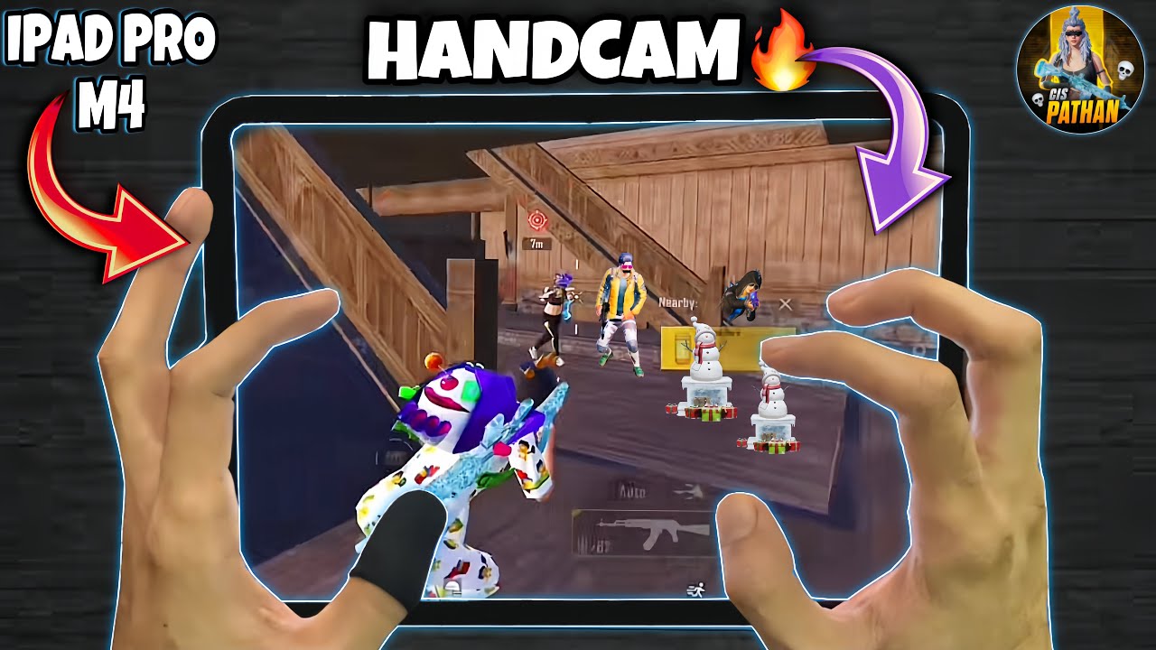 HANDCAM😍 iPad Pro M4 - 120FPS PUBG Gameplay Test!