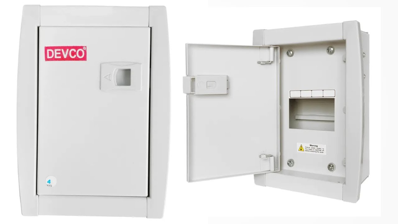 6 Way SPN Double Door Distribution Board