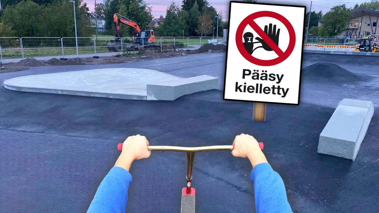 TUNKEUDUTAAN SULJETULLE SKEITTIPARKILLE (P&Auml;&Auml;SY KIELLETTY)