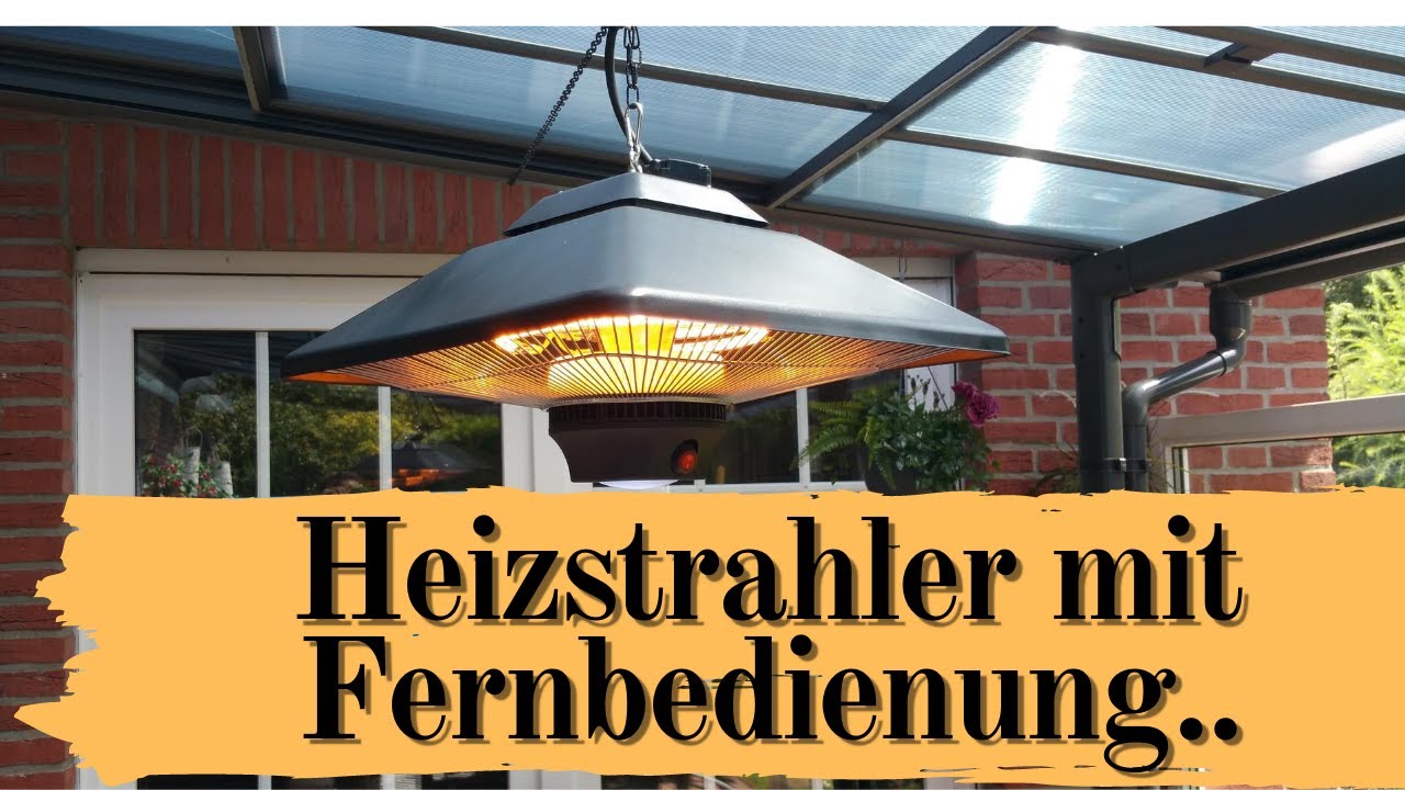Terrassenheizstrahler mit Fernbedienung