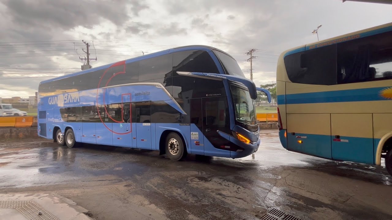 Movimento de ônibus na rodoviária provisória de Taguatinga