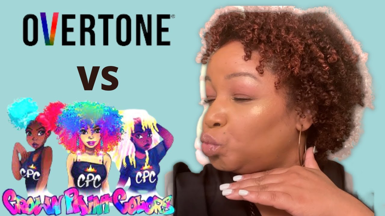 I TRY: OVERTONE VS. CROWN PAINT COLORS - COLORING MY DARK HAIR!