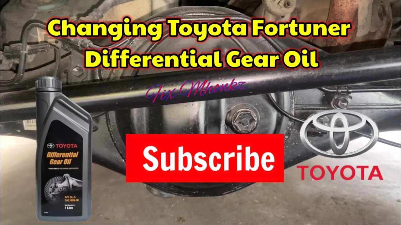 How to Change/Replace Toyota Fortuner Differential Gear Oil